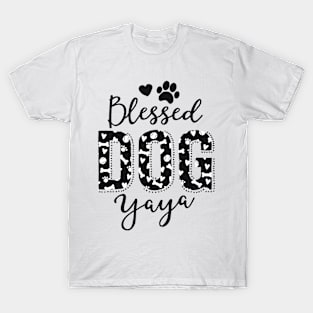 Blessed Dog Yaya Greek Dog Grandma Shirt Grand Maw T-Shirt